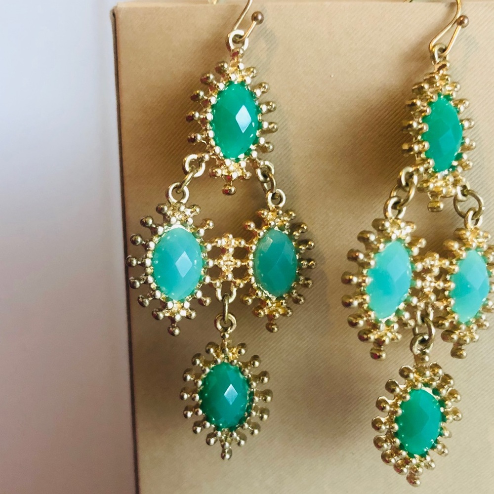 ZINNIA Green Earrings